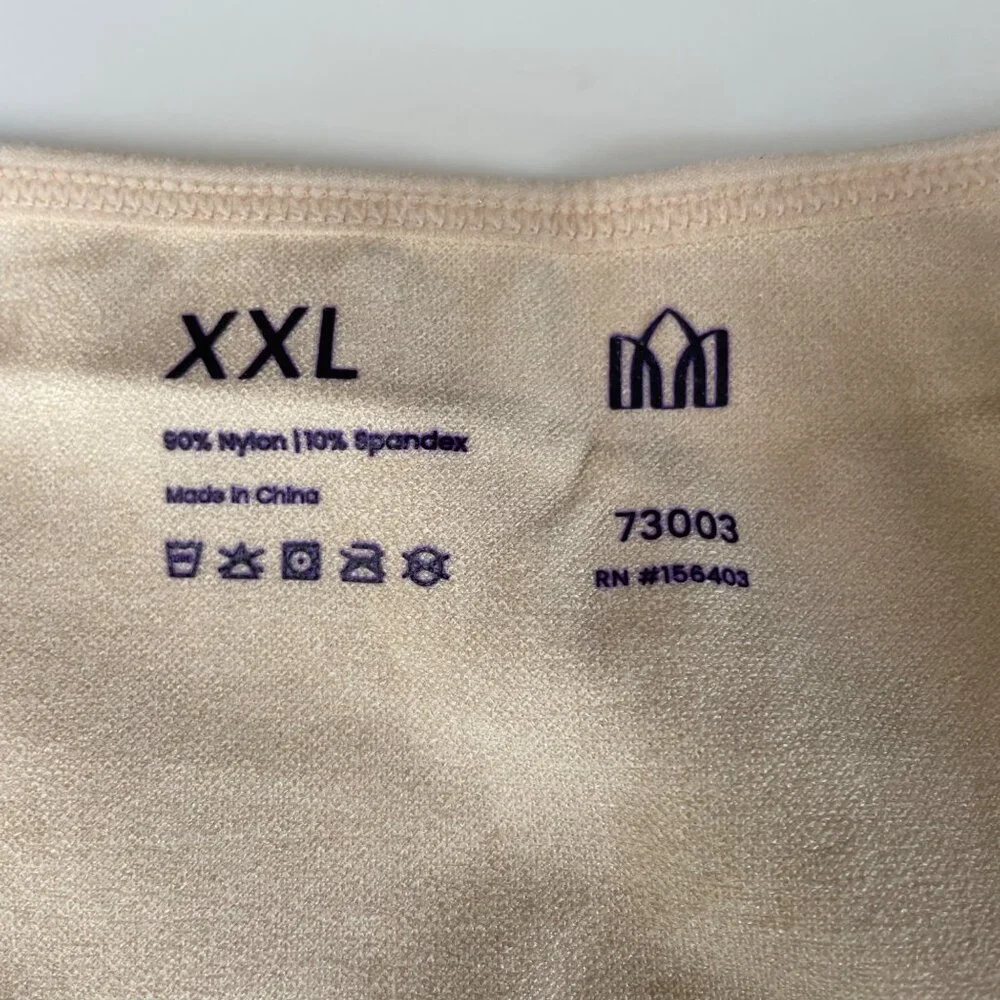 Shapermint Empetua Open Bust Bodysuit Shaper Panty Shapewear Tan Sz XXL 73003 - Picture 6 of 6